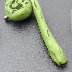 Handmade Fiddlehead Brooch